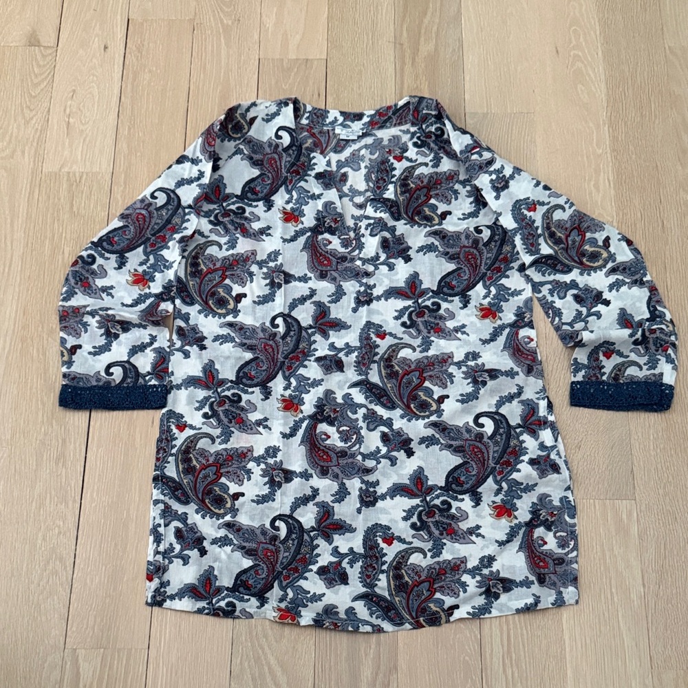 Never worn- Paisley Patterned Tunic Top/Coverup